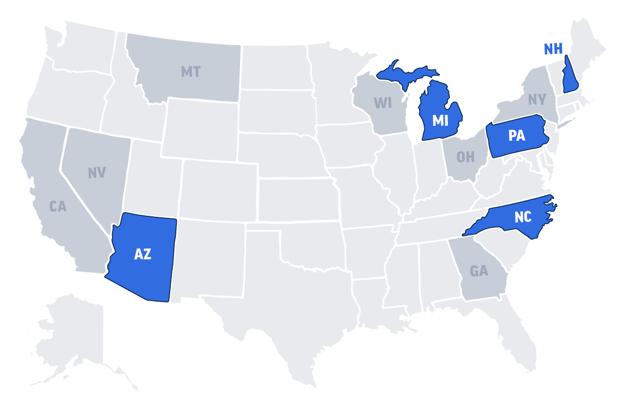 State-level target map