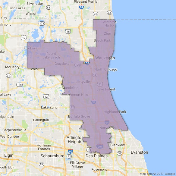 Illinois 10th Congressional District Map