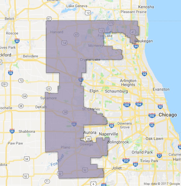 Illinois 14th Congressional District Map
